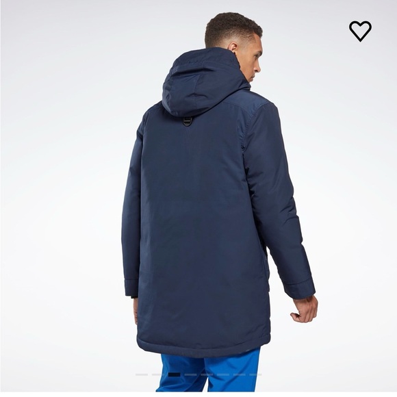Reebok Navy Blue down puffer jacket - Picture 3 of 10